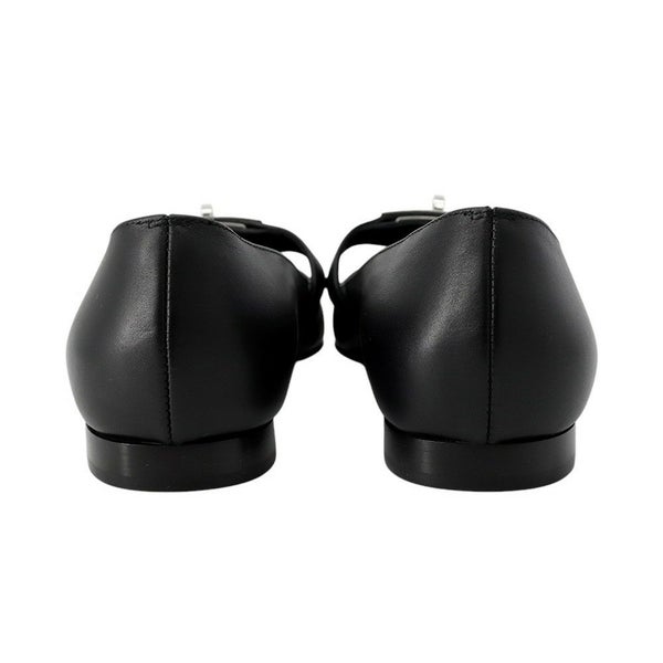 エルメス バレエシューズ ケリー レディースサイズ37 1/2 HERMES 靴 黒