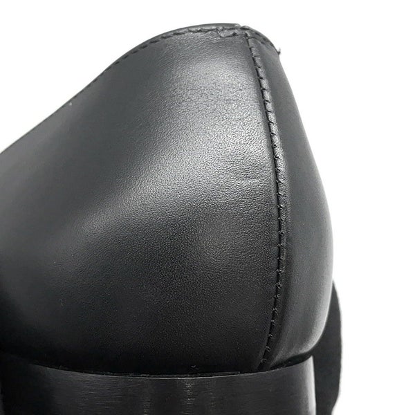 エルメス バレエシューズ ケリー レディースサイズ37 1/2 HERMES 靴 黒