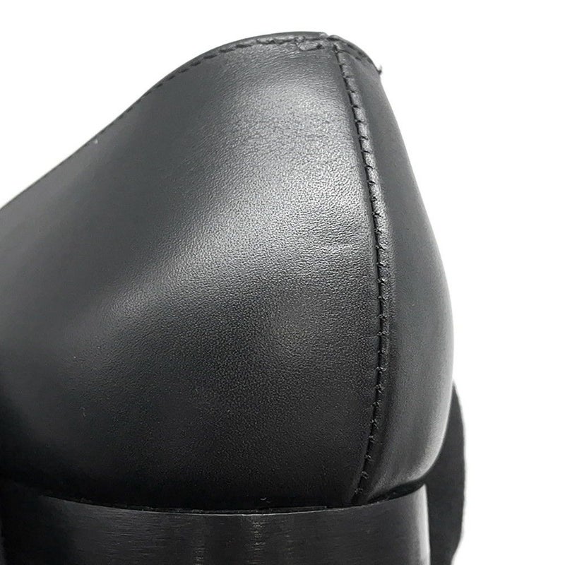 エルメス バレエシューズ ケリー レディースサイズ37 1/2 HERMES 靴 黒