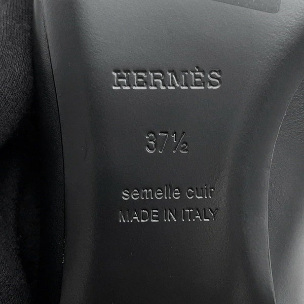 エルメス バレエシューズ ケリー レディースサイズ37 1/2 HERMES 靴 黒