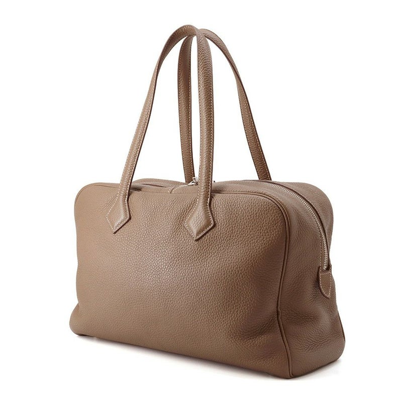 エルメス トートバッグ ヴィクトリア2 35 エトゥープ/シルバー金具 トリヨンクレマンス U刻印