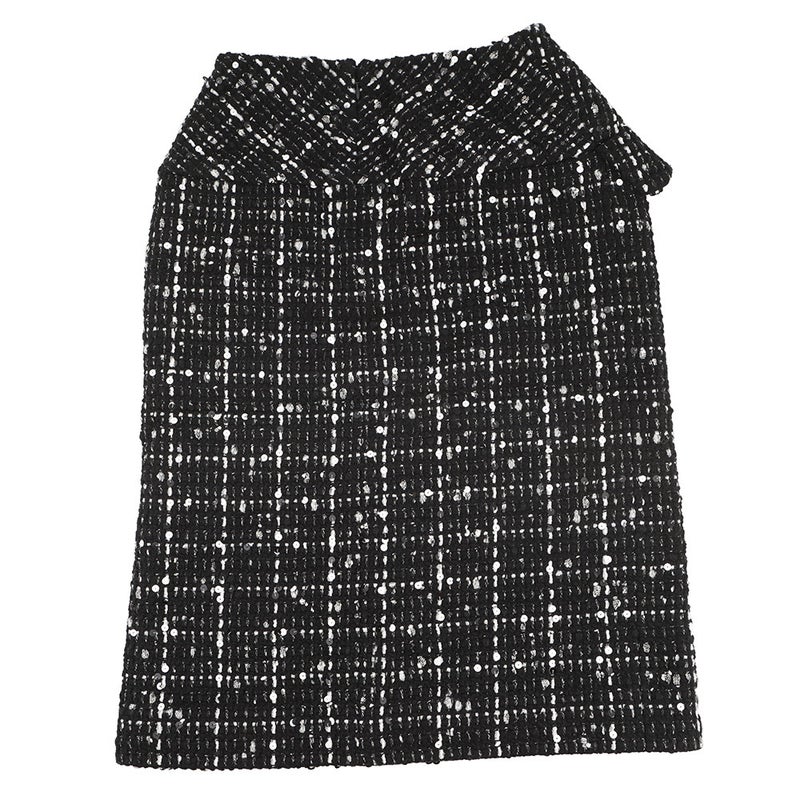 シャネル スカート ココマーク ツイード タイトスカート ウール レディースサイズ38 P65335 CHANEL 黒