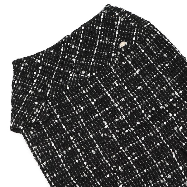 シャネル スカート ココマーク ツイード タイトスカート ウール レディースサイズ38 P65335 CHANEL 黒