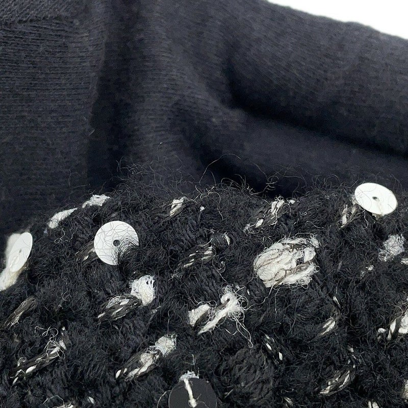 シャネル スカート ココマーク ツイード タイトスカート ウール レディースサイズ38 P65335 CHANEL 黒