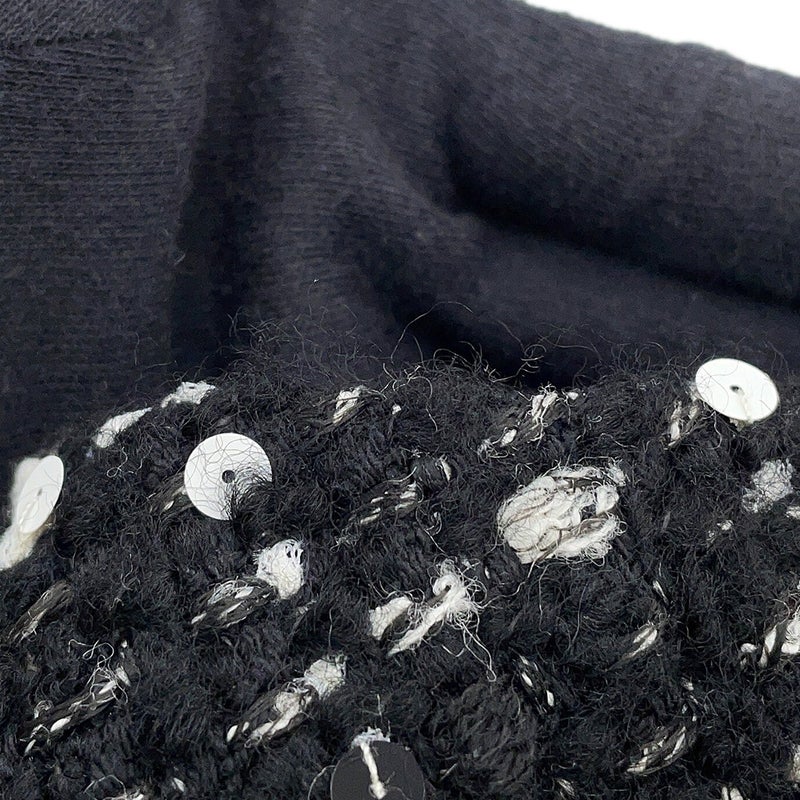 シャネル スカート ココマーク ツイード タイトスカート ウール レディースサイズ38 P65335 CHANEL 黒