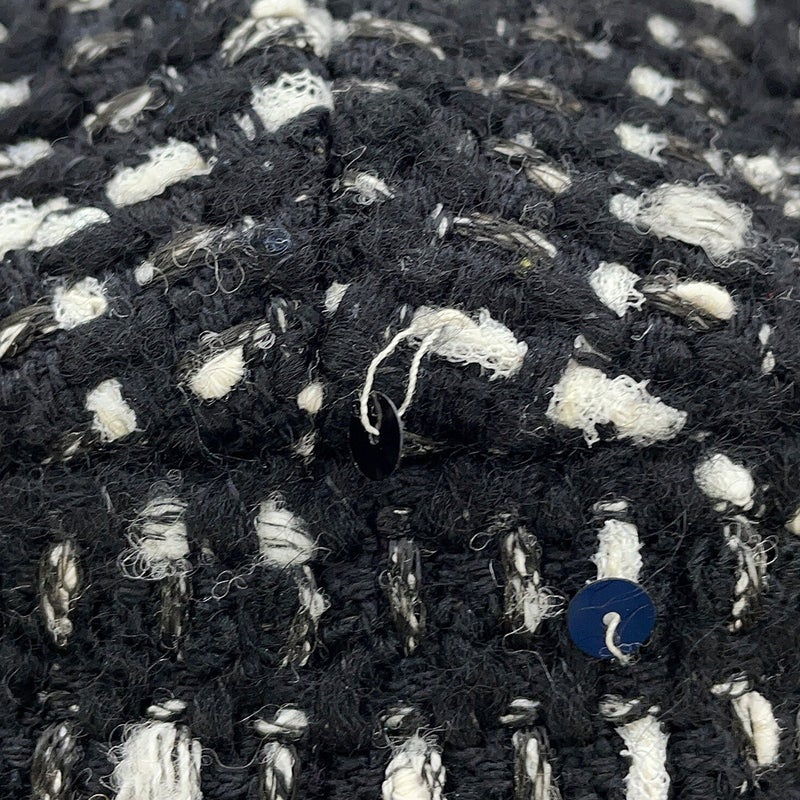 シャネル スカート ココマーク ツイード タイトスカート ウール レディースサイズ38 P65335 CHANEL 黒