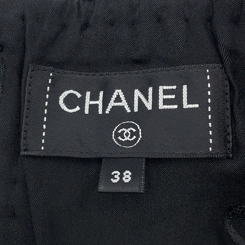 シャネル スカート ココマーク ツイード タイトスカート ウール レディースサイズ38 P65335 CHANEL 黒