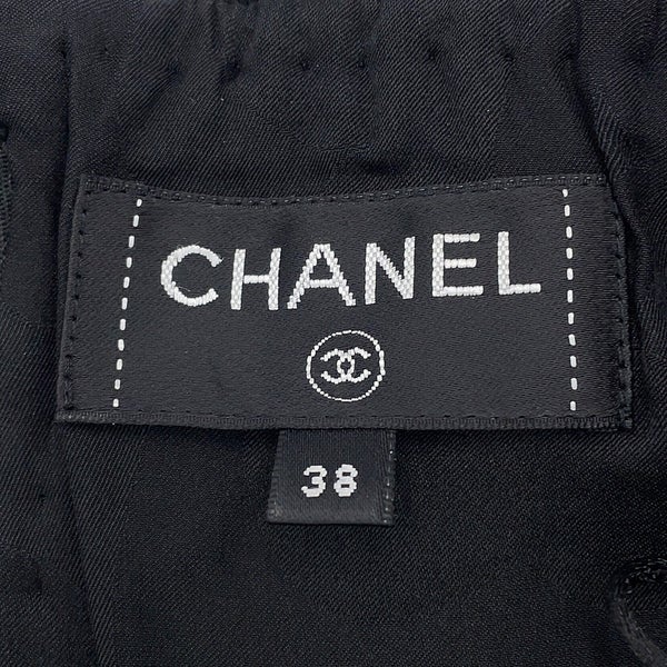 シャネル スカート ココマーク ツイード タイトスカート ウール レディースサイズ38 P65335 CHANEL 黒