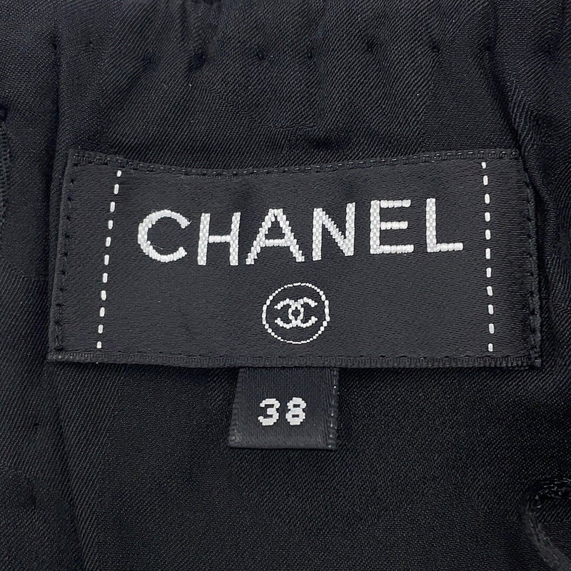 シャネル スカート ココマーク ツイード タイトスカート ウール レディースサイズ38 P65335 CHANEL 黒