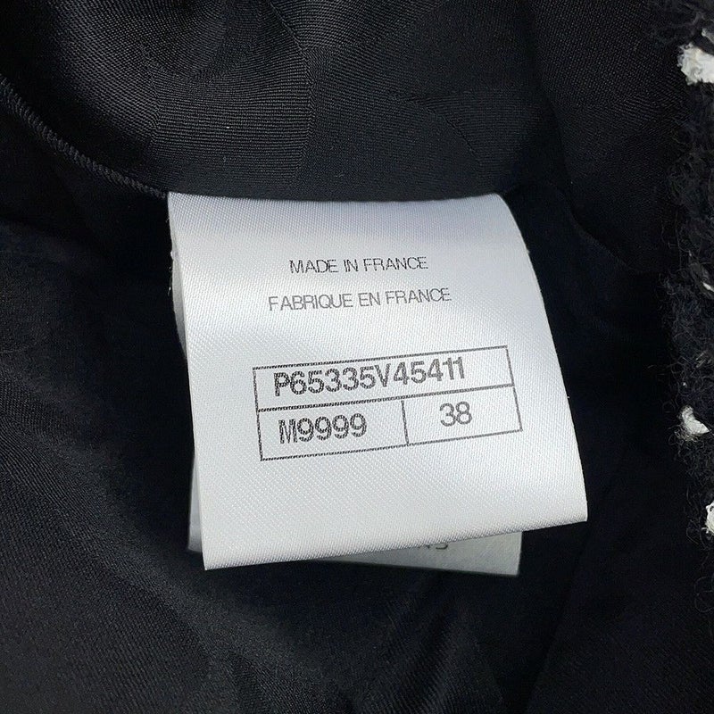 シャネル スカート ココマーク ツイード タイトスカート ウール レディースサイズ38 P65335 CHANEL 黒