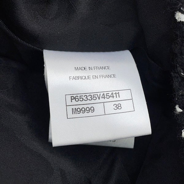 シャネル スカート ココマーク ツイード タイトスカート ウール レディースサイズ38 P65335 CHANEL 黒