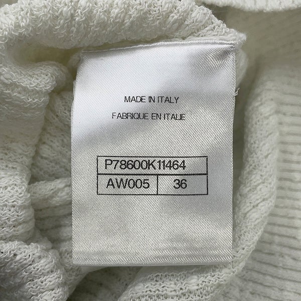 シャネル カーディガン ココビーチ ココボタン コットン レディースサイズ36 P78600 CHANEL 白