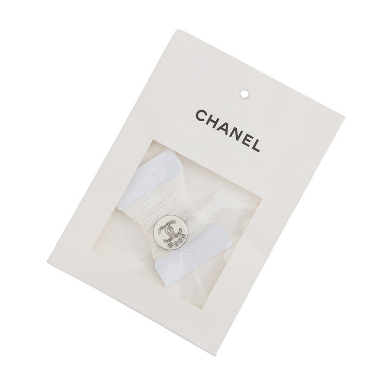 シャネル カーディガン ココビーチ ココボタン コットン レディースサイズ36 P78600 CHANEL 白