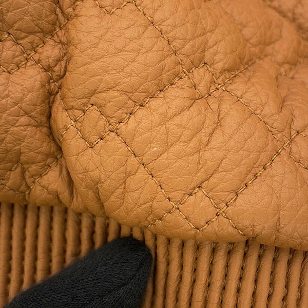 エルメス ジャケット レザー ボンバー ジャケット ディアスキン シアリング レディースサイズ36 HERMES アウター