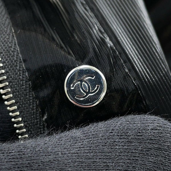 シャネル ブルゾン ビジューボタン テクニカルファブリック ブルゾン レディースサイズ36 P77341 CAHNEL アウター 黒
