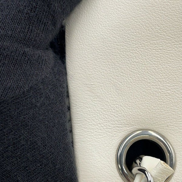 シャネル チェーンショルダーバッグ ココマーク ミニ フラップ ツイード A69900 CHANEL 白