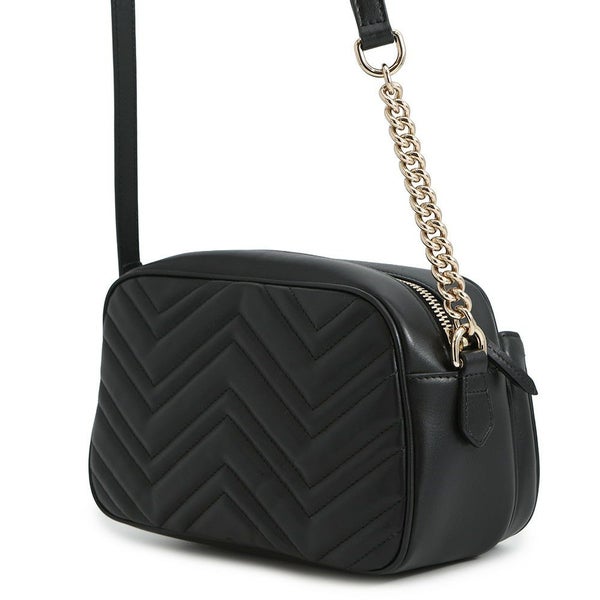 グッチ チェーンショルダーバッグ GGマーモント キルティング スモール 798715 GUCCI 黒