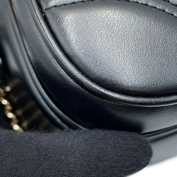 グッチ チェーンショルダーバッグ GGマーモント キルティング スモール 798715 GUCCI 黒