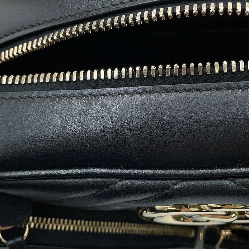 グッチ チェーンショルダーバッグ GGマーモント キルティング スモール 798715 GUCCI 黒