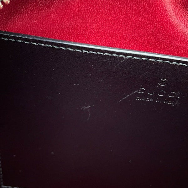 グッチ チェーンショルダーバッグ GGマーモント キルティング スモール 798715 GUCCI 黒