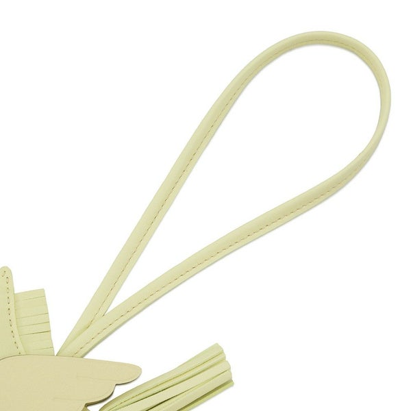 エルメス バッグチャーム ロデオPM ペガサス ジョーヌミルトン ラムスキン W刻印