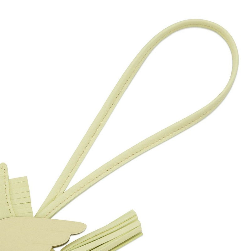 エルメス バッグチャーム ロデオPM ペガサス ジョーヌミルトン ラムスキン W刻印