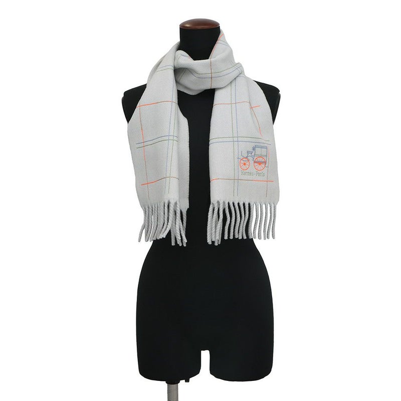 エルメス マフラー クラン・ブロデ・ベルリンヌ カシミヤ HERMES ストール