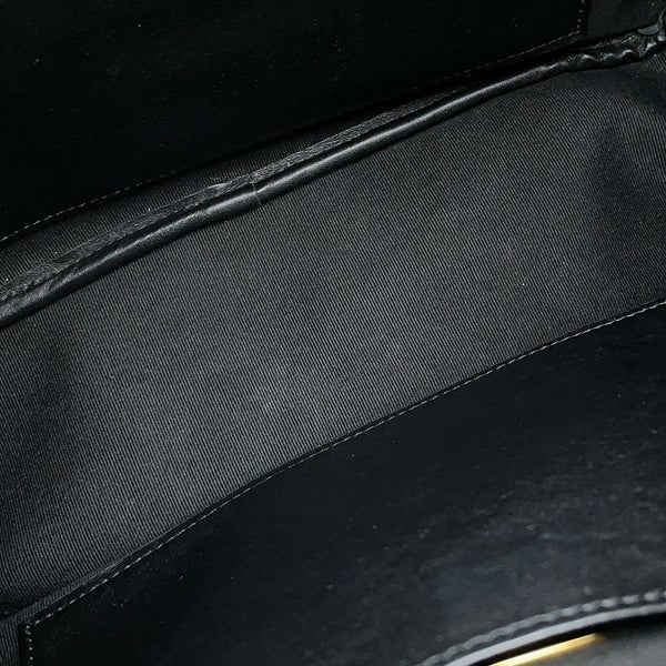 シャネル ハンドバッグ マトラッセ ココマーク ボーリングバッグ カーフレザー CHANEL 2WAY 黒