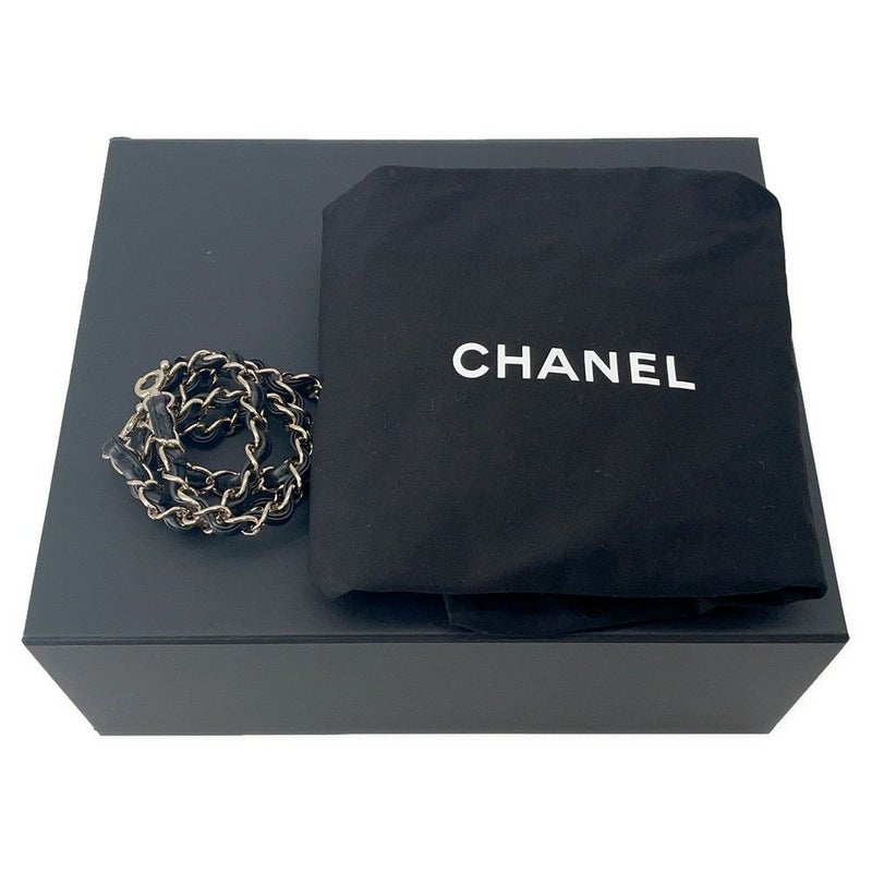 シャネル ハンドバッグ マトラッセ ココマーク ボーリングバッグ カーフレザー CHANEL 2WAY 黒