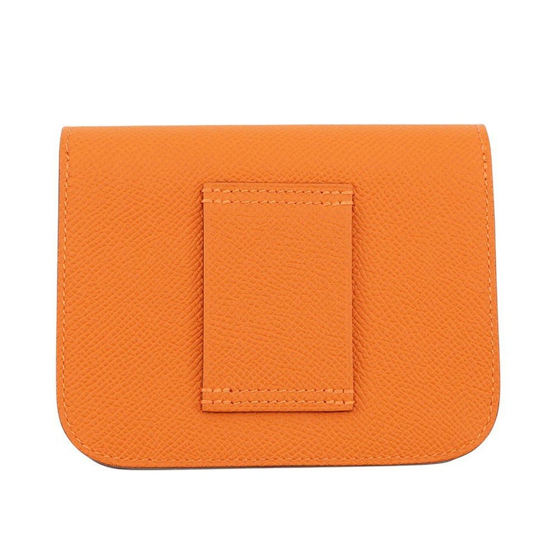 エルメス 財布 コンスタンス スリム オレンジ/ゴールド金具 エプソン U刻印 HERMES 財布