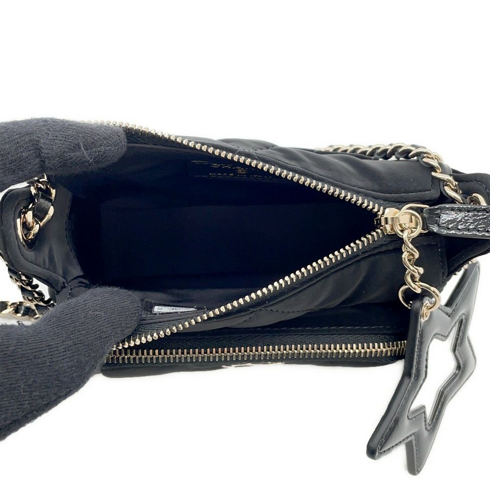 CHANEL ココネージュ ナイロン ブラック ショルダーバッグ ブラック シャネル チェーンショルダーバッグ マトラッセ ココマーク ココ