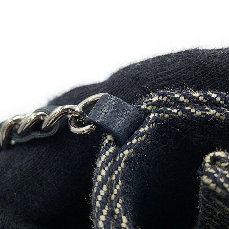 シャネル チェーンショルダーバッグ ココマーク チョコバー デニム CHANEL