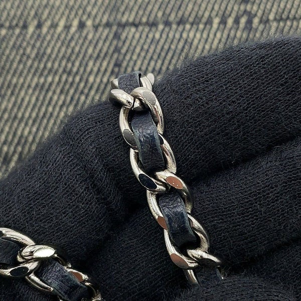 シャネル チェーンショルダーバッグ ココマーク チョコバー デニム CHANEL