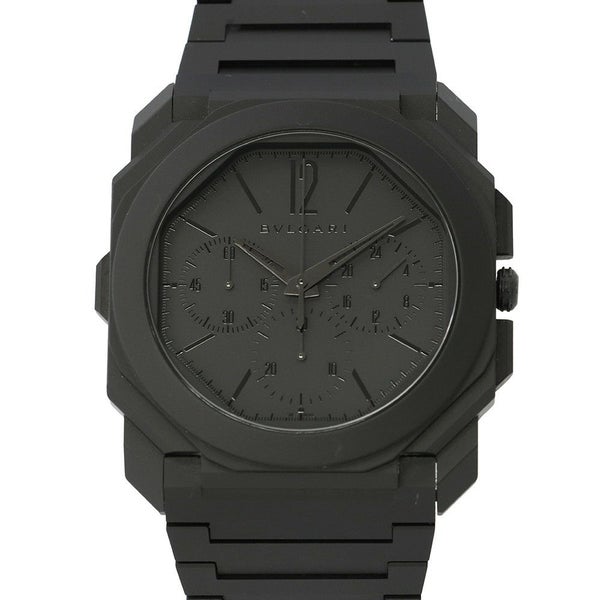 ブルガリ オクト フィニッシモ クロノグラフ GMT 103278/BGO43CXTCHGMT BVLGARI 腕時計 黒文字盤