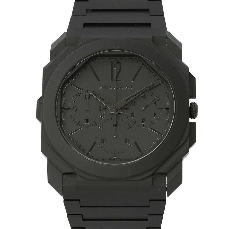 ブルガリ オクト フィニッシモ クロノグラフ GMT 103278/BGO43CXTCHGMT BVLGARI 腕時計 黒文字盤