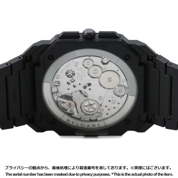 ブルガリ オクト フィニッシモ クロノグラフ GMT 103278/BGO43CXTCHGMT BVLGARI 腕時計 黒文字盤