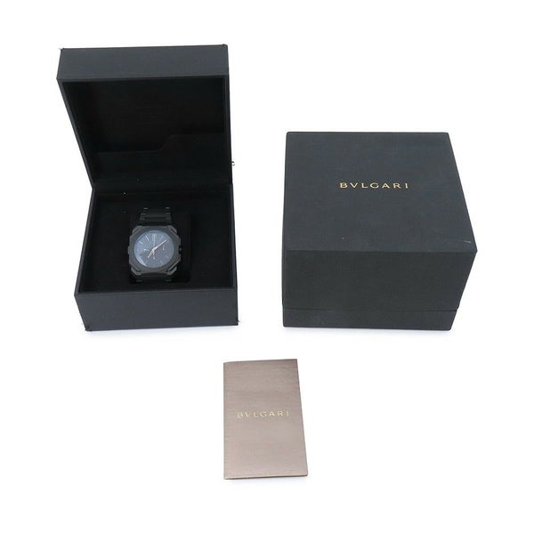 ブルガリ オクト フィニッシモ クロノグラフ GMT 103278/BGO43CXTCHGMT BVLGARI 腕時計 黒文字盤