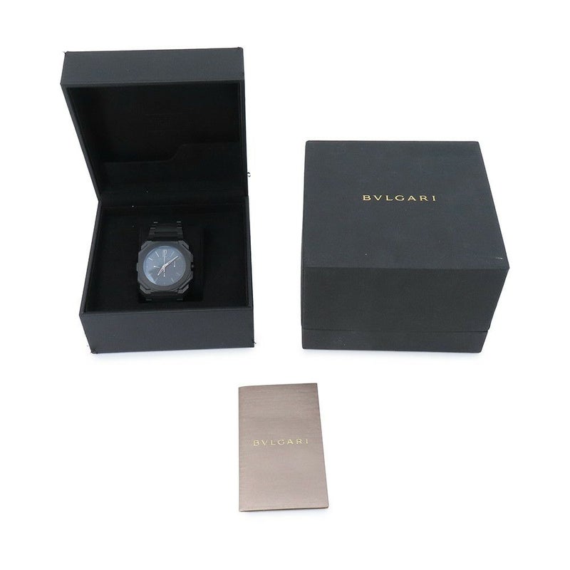 ブルガリ オクト フィニッシモ クロノグラフ GMT 103278/BGO43CXTCHGMT BVLGARI 腕時計 黒文字盤