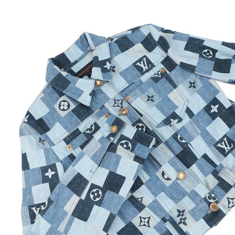 ルイヴィトン デニムジャケット モノグラム・デニム コットン レディースサイズ34 LOUIS VUITTON