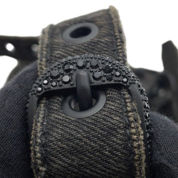 バレンシアガ ショルダーバッグ ル・カゴール XS デニム 671309 BALENCIAGA 黒 ミラー付き