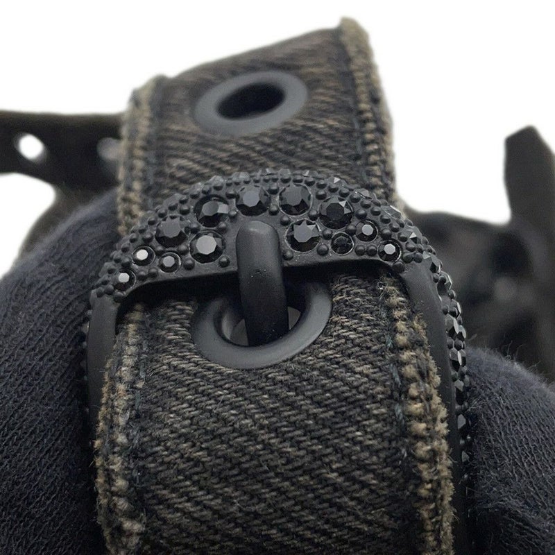 バレンシアガ ショルダーバッグ ル・カゴール XS デニム 671309 BALENCIAGA 黒 ミラー付き