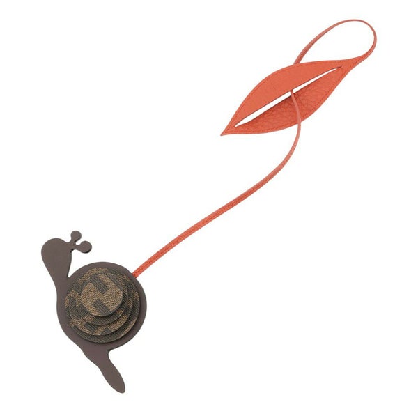 フェンディ バッグチャーム カタツムリ FF レザー FENDI チャーム