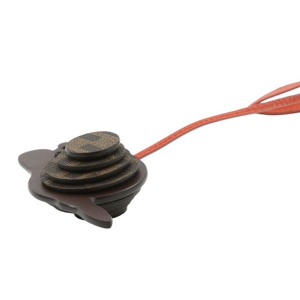 フェンディ バッグチャーム カタツムリ FF レザー FENDI チャーム