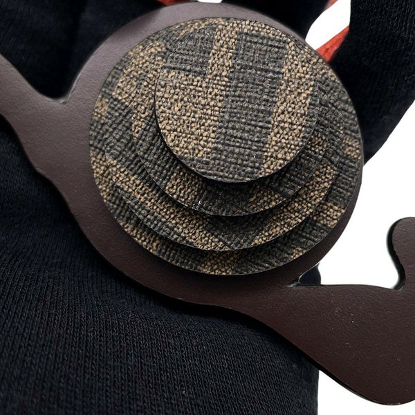 フェンディ バッグチャーム カタツムリ FF レザー FENDI チャーム