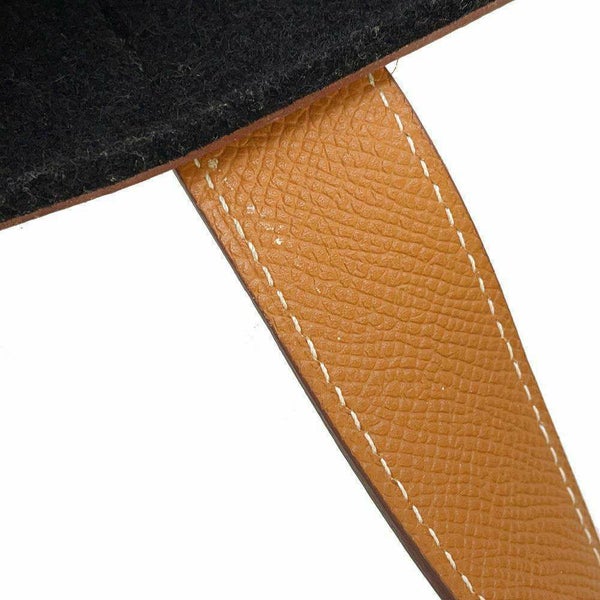 エルメス トートバッグ プティアッシュ ゴールド/ブラック エプソン/フェルト HERMES 黒
