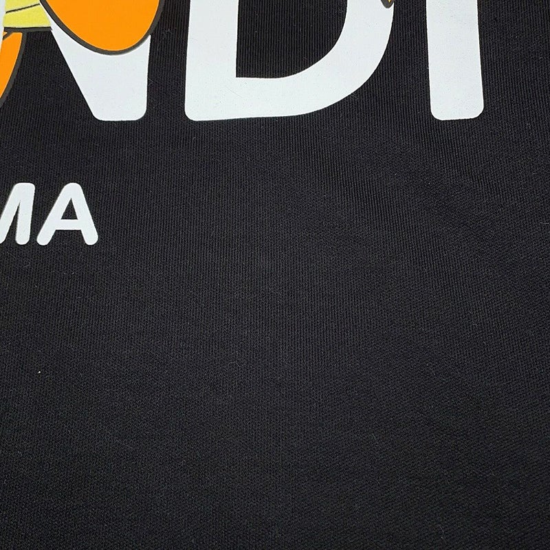 フェンディ Ｔシャツ フラグメント ポケモン コラボ カイリュー コットン メンズサイズS FS9626 FENDI トップス 黒