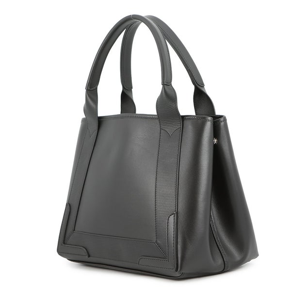 バレンシアガ トートバッグ ネイビーカバス S ポーチ付 オールレザー 339933 BALENCIAGA 黒 オールレザー