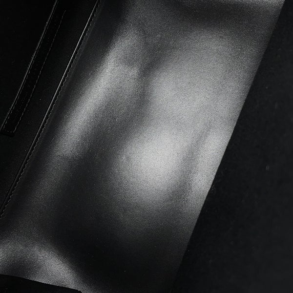 バレンシアガ トートバッグ ネイビーカバス S ポーチ付 オールレザー 339933 BALENCIAGA 黒 オールレザー