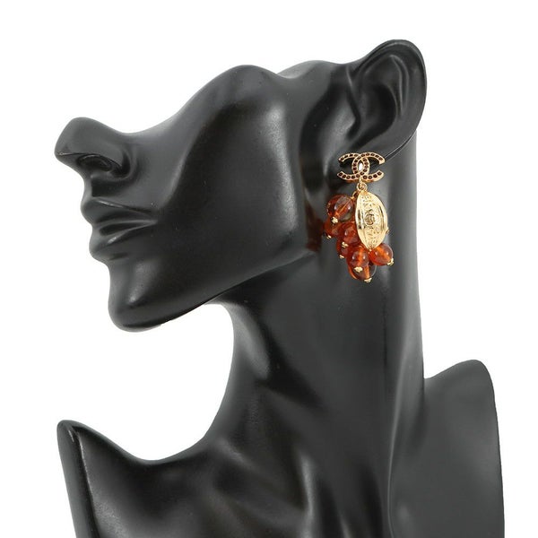 シャネル ピアス メディエダール ブドウ モチーフ ココマーク ラインストーン I 25 A ABF870 CHANEL アクセサリー