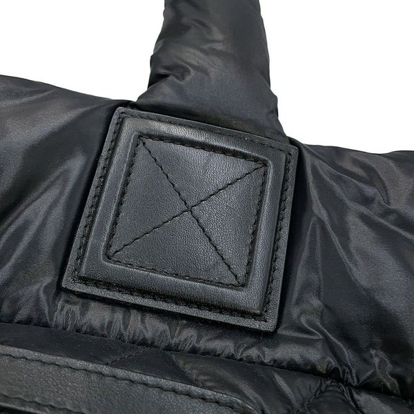 シャネル トートバッグ マトラッセ ココマーク コココクーン スモール ナイロン A48610 CHANEL 黒